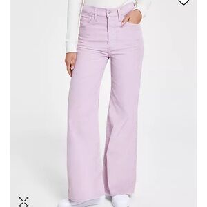 Levi’s lavender corduroy ribcage bells